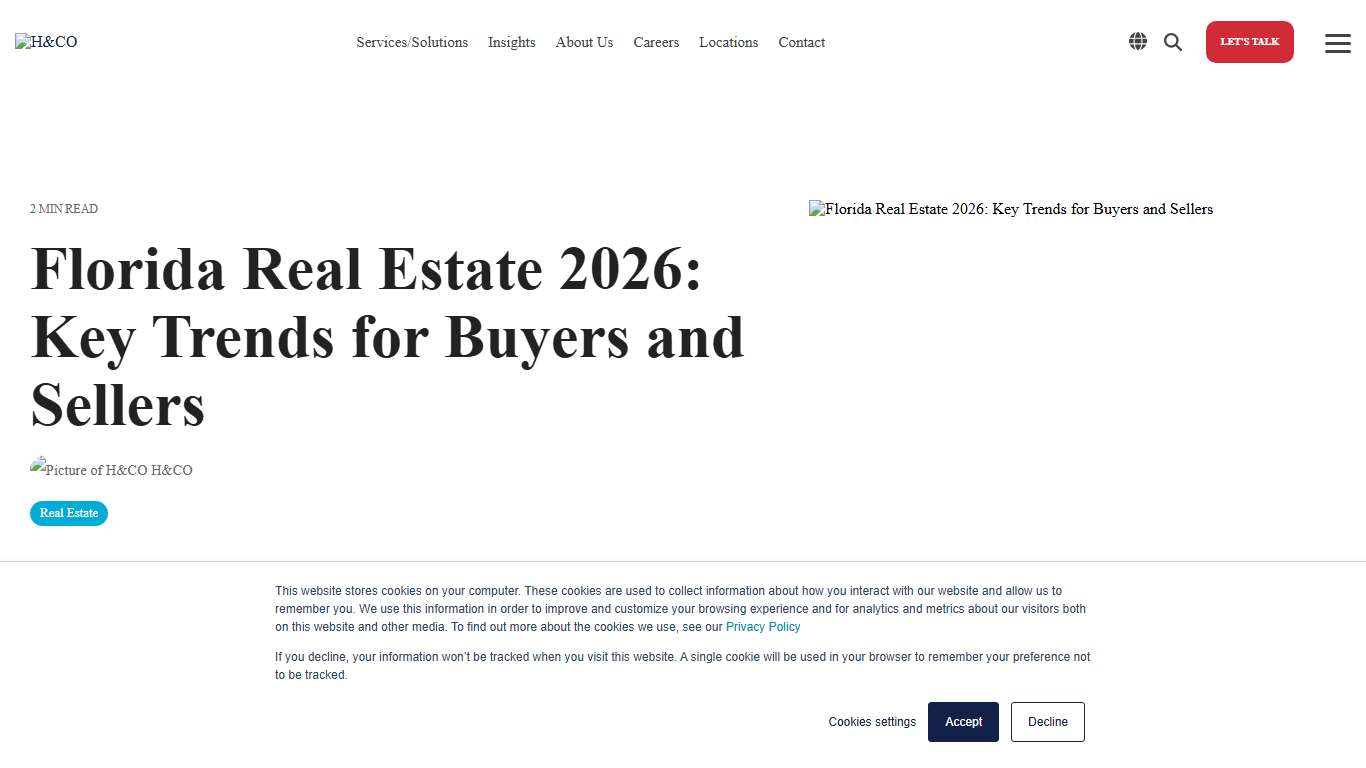 Florida Real Estate 2026: Key Trends for Buyers and Sellers